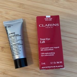 Clarins total eye lift & Peter Thomas Roth collagen moisturizer
